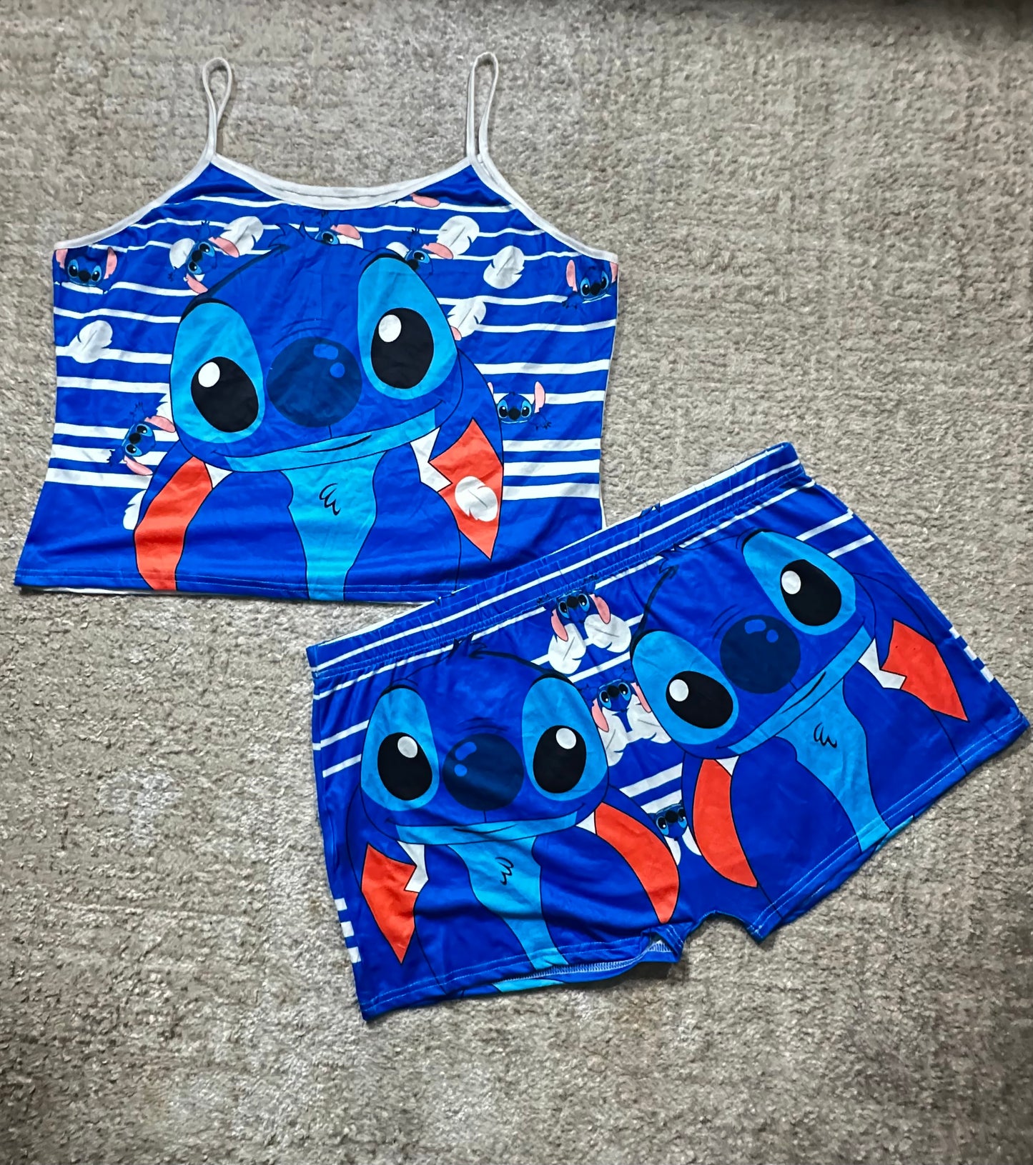 Blue Alien Baddie Lounge Shorts